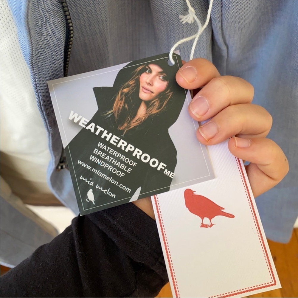 Mia Melon NWT Vanessa Mesh-Lined Waterproof‎ Cotton Jacket xs/s - Picture 13 of 13